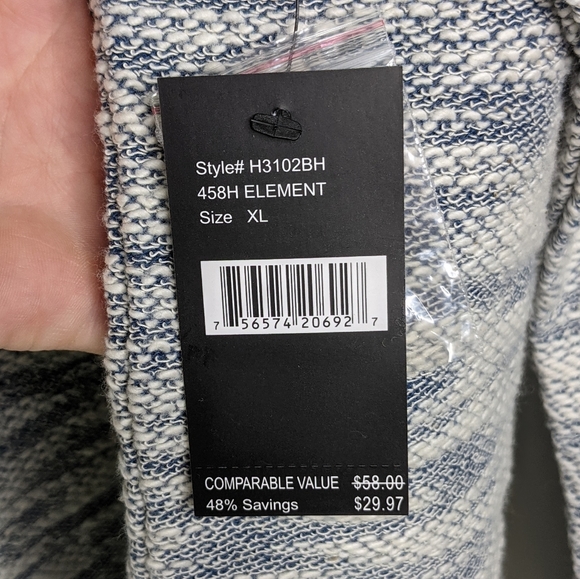 Union SEA//WA Heathered Blue & Grey Hood Pullover - Picture 13 of 14